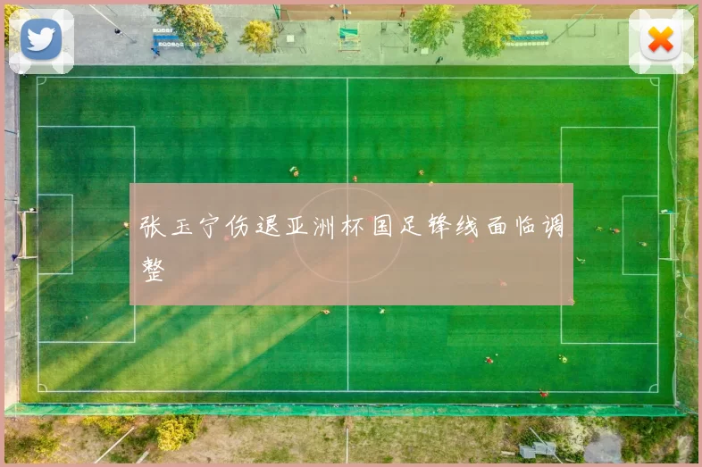 张玉宁伤退亚洲杯国足锋线面临调整